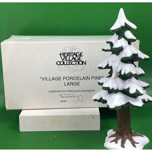 Dept 56 Heritage Village Collection Porcelain Pine Large 5218-3 w/Box - Retired